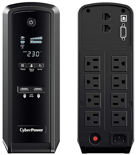 ups 1500 watts usado en el sistema para proteger el hogar contra altos y bajos voltajes