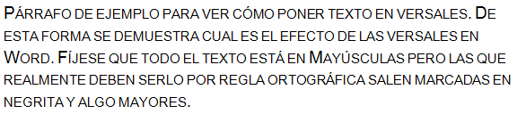 texto que muestra qué son las versales