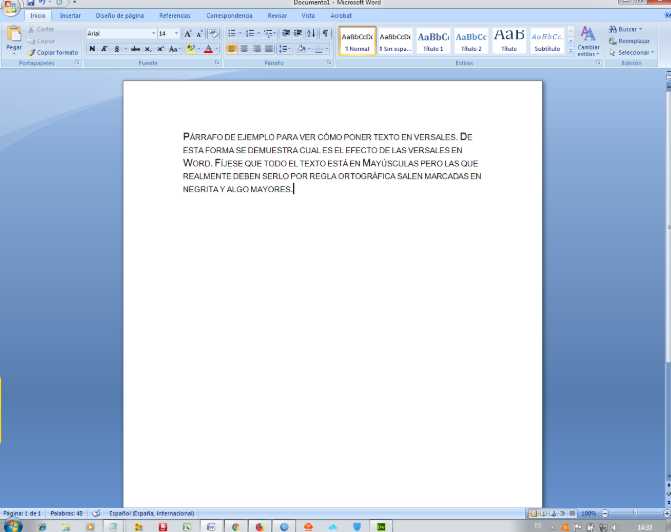 Todo el texto en el formato deseado