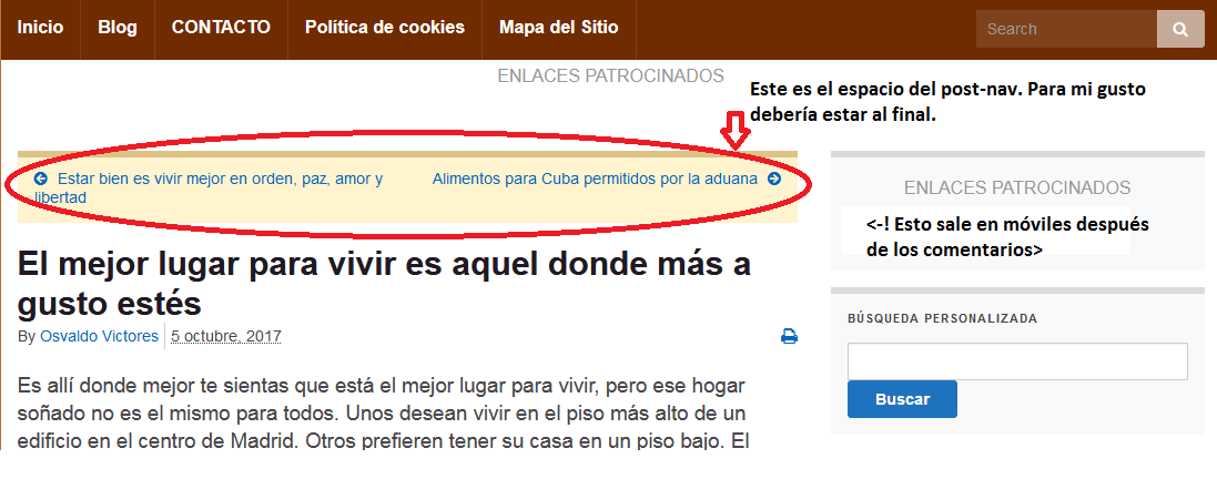 tema wordpress responsive gratis editando mover el post nav