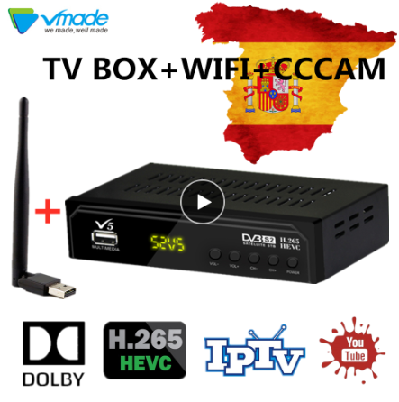 Receptor de Satélite TV DVD-S2 para España