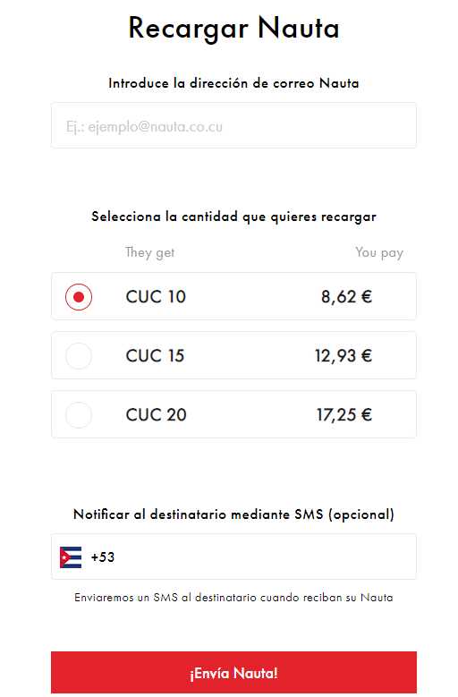 rebtel recarga nauta