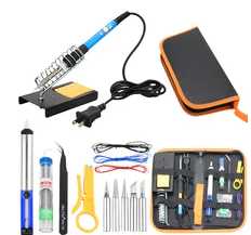 juego de herramientas con cautín y extractor de estaño juego de herramientas con cautín y extractor de estaño