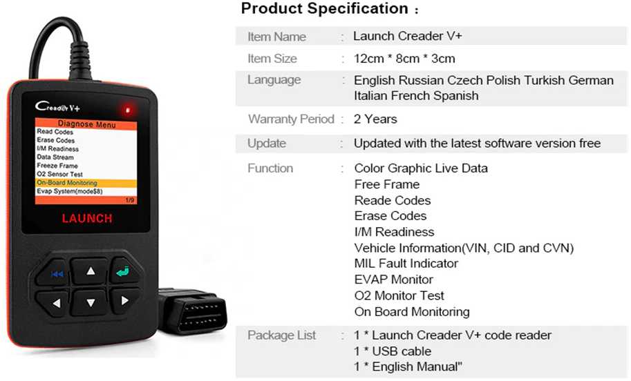 caracteristicas del scanner para autos