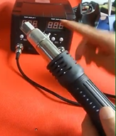 pistola aire caliente para soldadura estaño