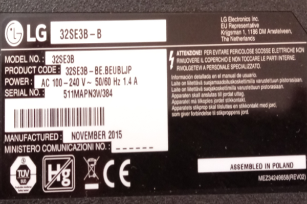 Reparando el televisor LG LG 32SE3B-B