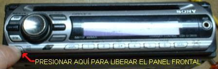 LIBERAR PANEL FRONTAL DE REPRODUCTORA DVD