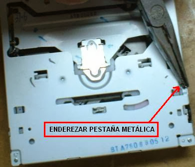 SONY-AUTO-ENDEREZAR-PESTAÑA-DE-TAPA-BANDEJA-DVD