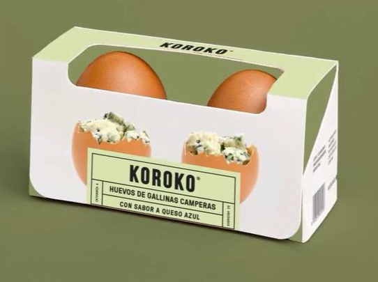 huevos de gallinas camperas con sabor a queso azul