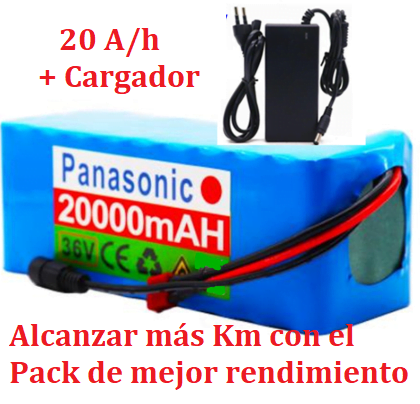 Pack de baterias para patinetes y bicis para alcanzar más km