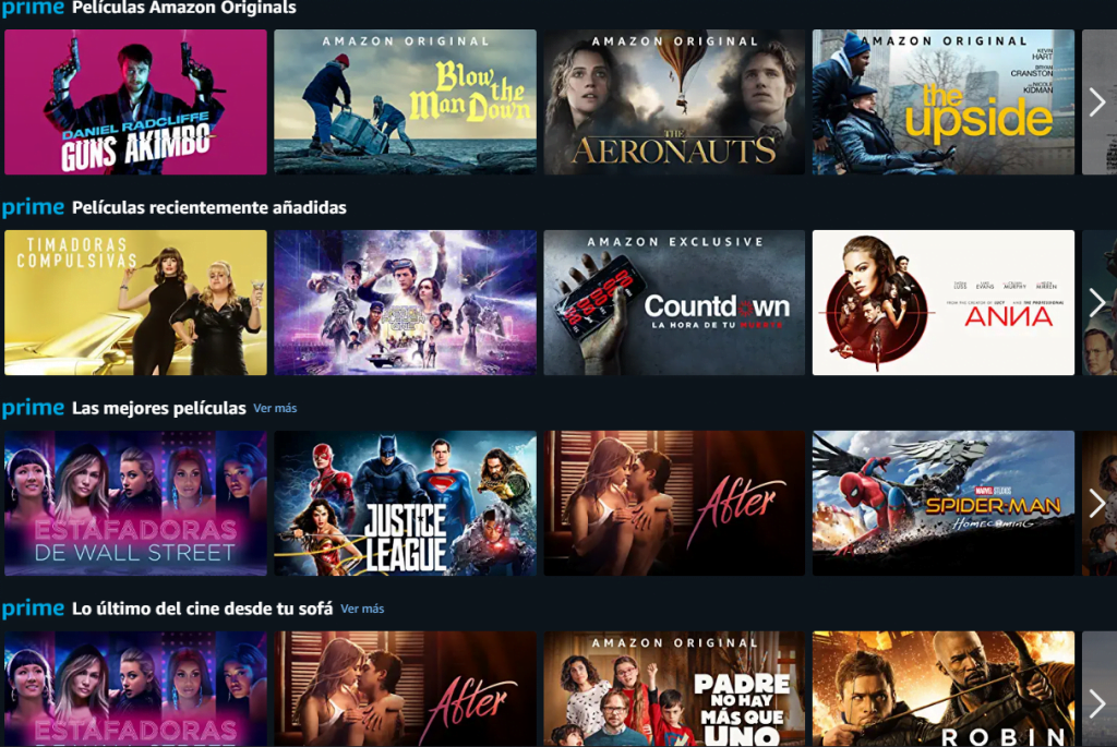 ver tv en la pandemia con amazon prime video