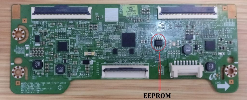 modulo que puede fallar cuando la pantalla de tv Samsung cambia de color de forma continua