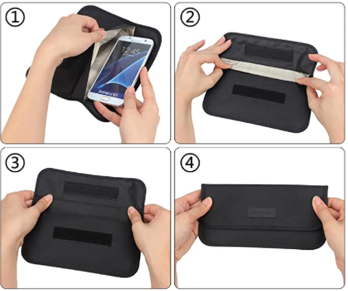 estuche antiespia para móviles. 