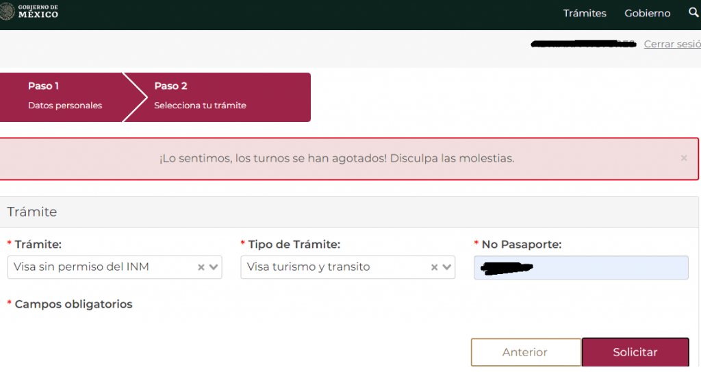 Cita para consulado de México en Cuba