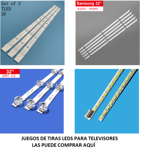 Comprar juegos de tiras leds para televisores desde la tienda Amytronics