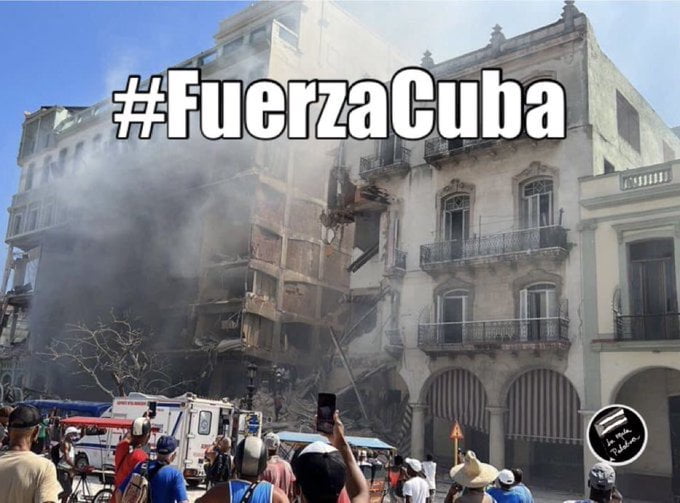 fuerza cuba por las vidas y daños a las personas por la explosión en hotel saratoga