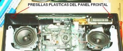 presillas plásticas del componente de audio panasonic sc-hc27 