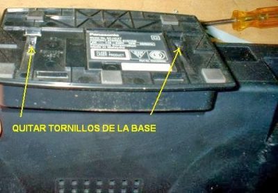 tornillos base del componente de audio panasonic sc-hc27