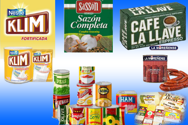 alimentos para cuba autorizados por la aduana