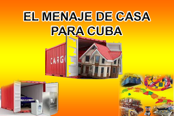menaje de casa para Cuba la mejor vía es la marítima