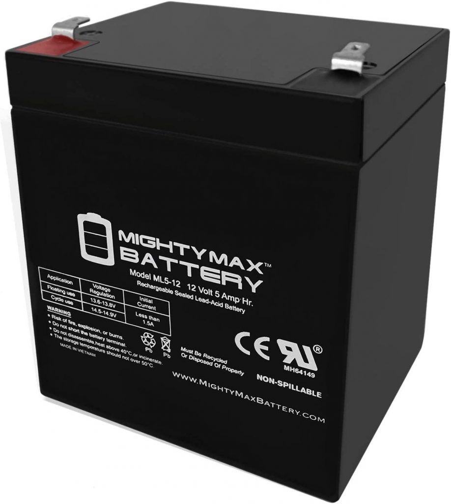 batería 12 volt 5 amperes para backup PC