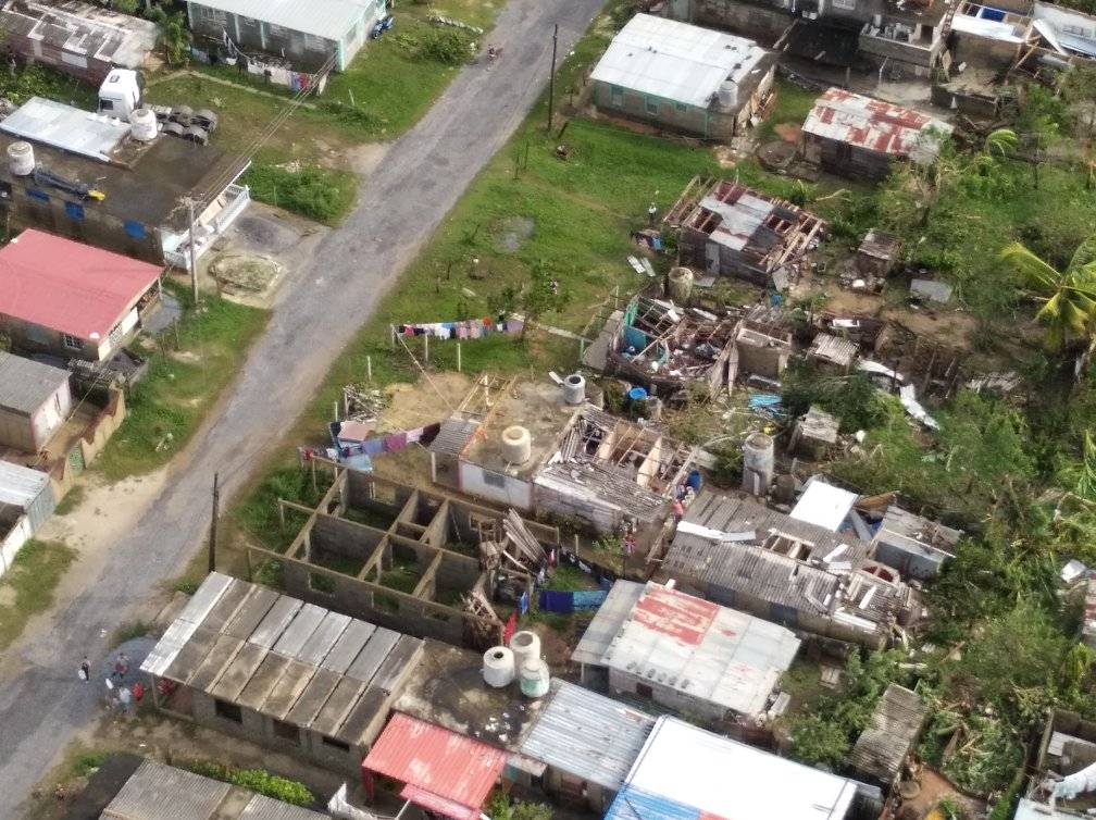 casas particulares destruidas por el huracán Ian en Pinar del Rio