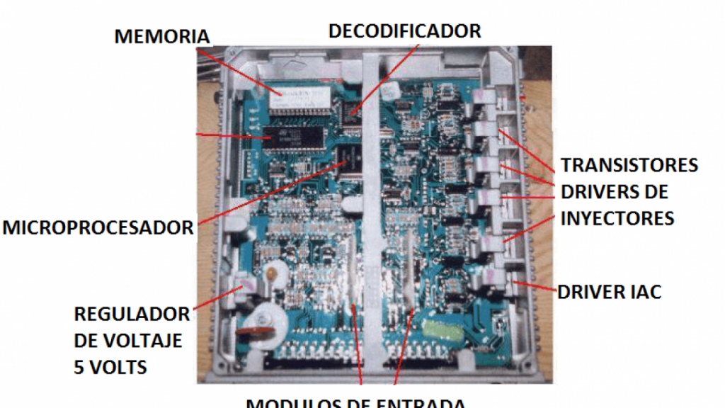 partes de la ecu de un auto