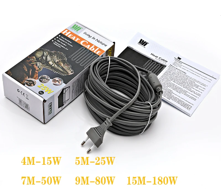 cable calefactor autorregulado listo para ser usado