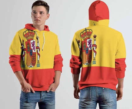 Bandera España Sudadera Hombre con Capucha Hoodie Mujer Casual con Bolsillo. En Amazon.es Bandera España Sudadera Hombre con Capucha Hoodie Mujer Casual con Bolsillo