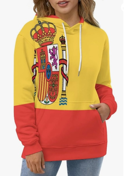 Sudadera con bandera de España para mujeres en Amazon.es