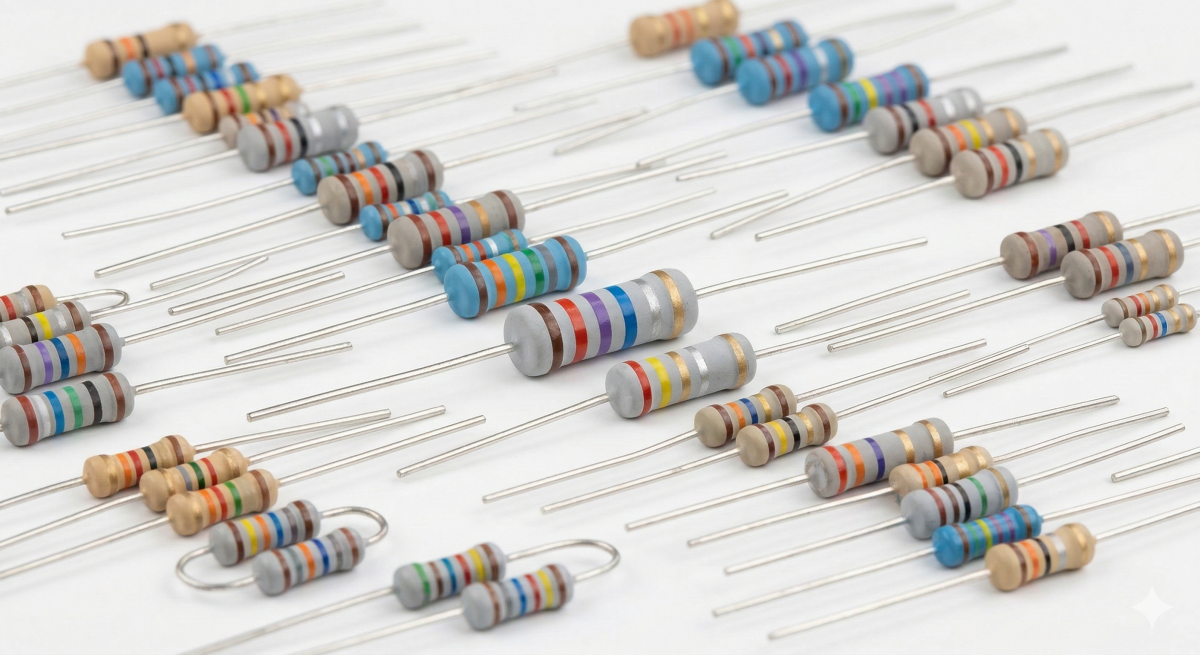 resistencias de orificio pasante no smd